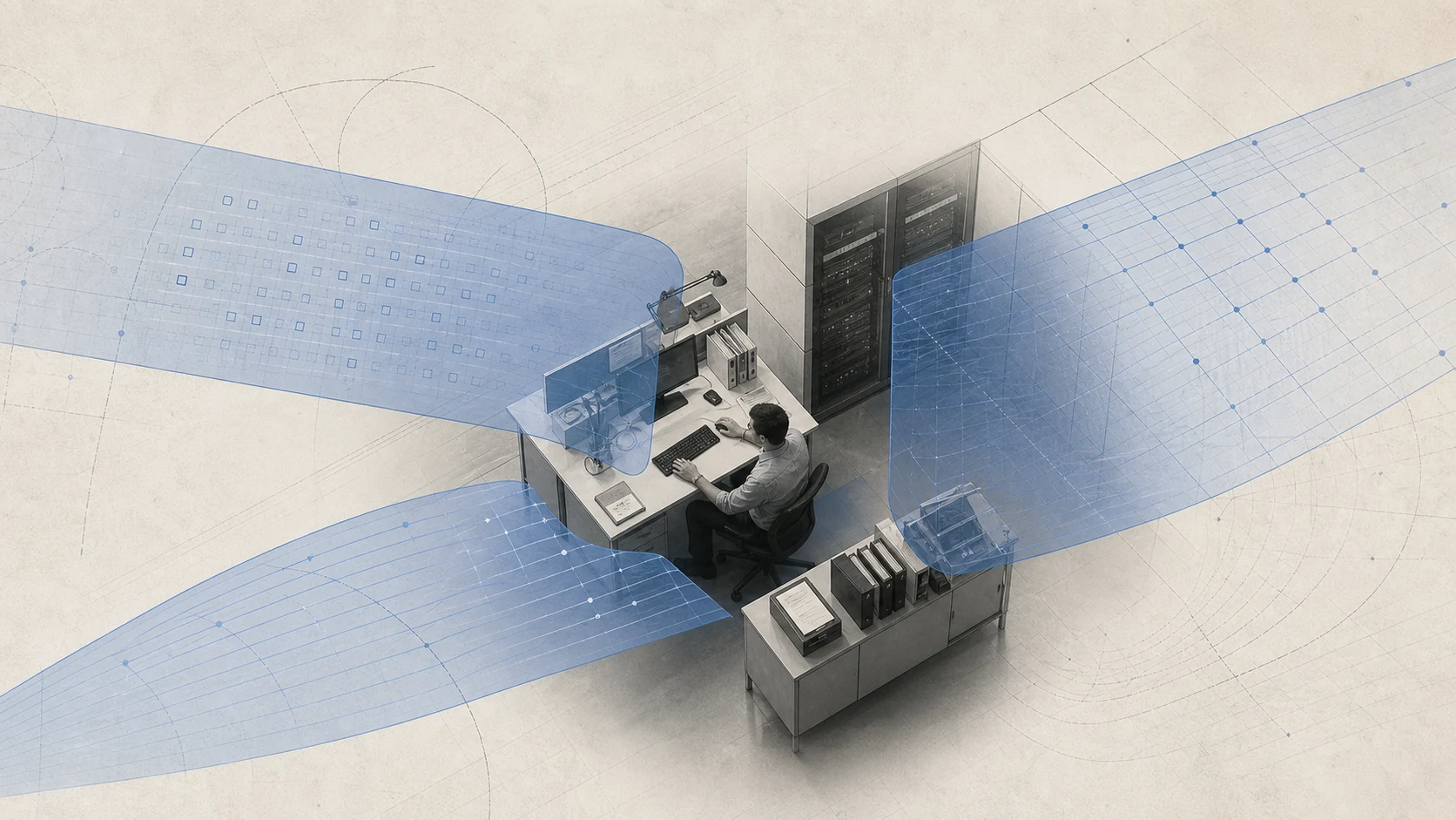 AI compute hardware on a legal worktable
