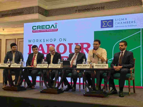 CREDAI NCR workshop panel with Sigma Chambers at The Claridges