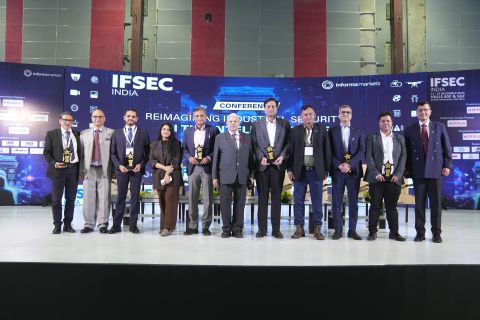Participants on the IFSEC India 2025 conference stage